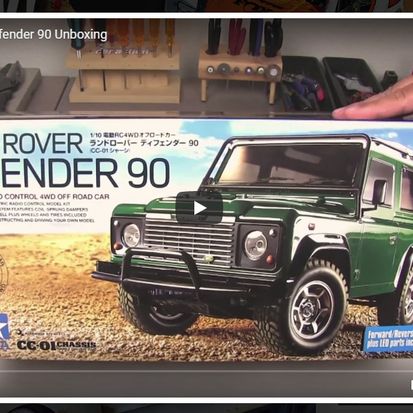 RC Car Action Magazine Unboxes the New Tamiya Land Rover Defender 90 R/C kit!