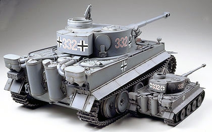 large scale tiger tank model